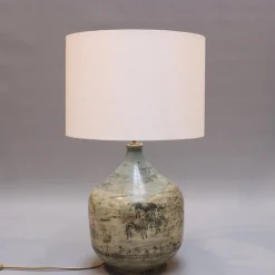 Best Pamono Large Mid-Century French Ceramic Lamp by Jacques Blin, 1950s