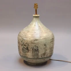 Best Pamono Large Mid-Century French Ceramic Lamp by Jacques Blin, 1950s