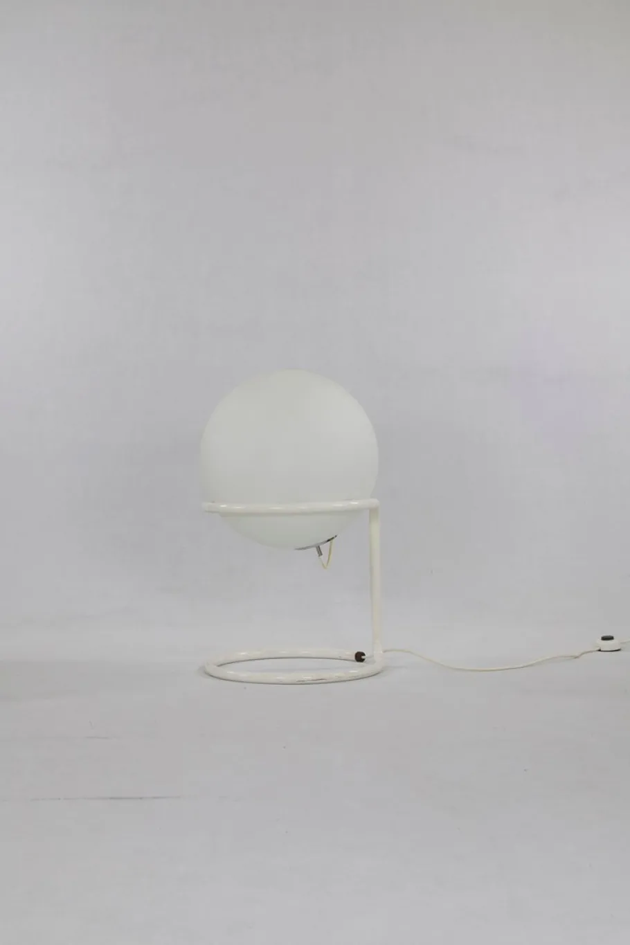 Best Pamono Large Mid-Century Glass Ball Floor Lamp from Glashütte Limburg