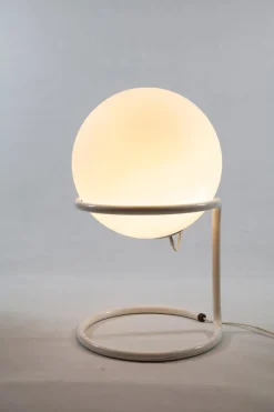 Best Pamono Large Mid-Century Glass Ball Floor Lamp from Glashütte Limburg