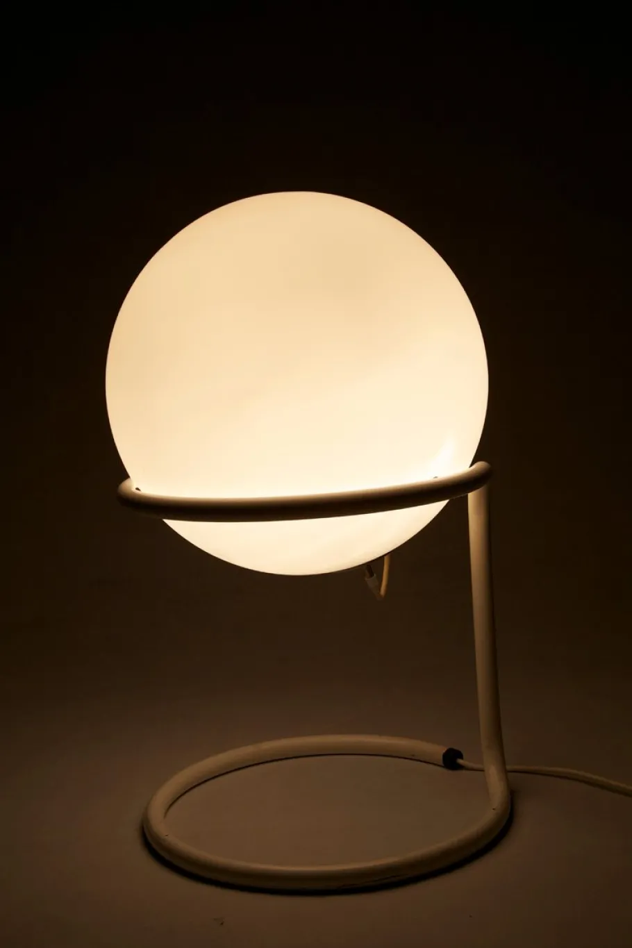 Best Pamono Large Mid-Century Glass Ball Floor Lamp from Glashütte Limburg