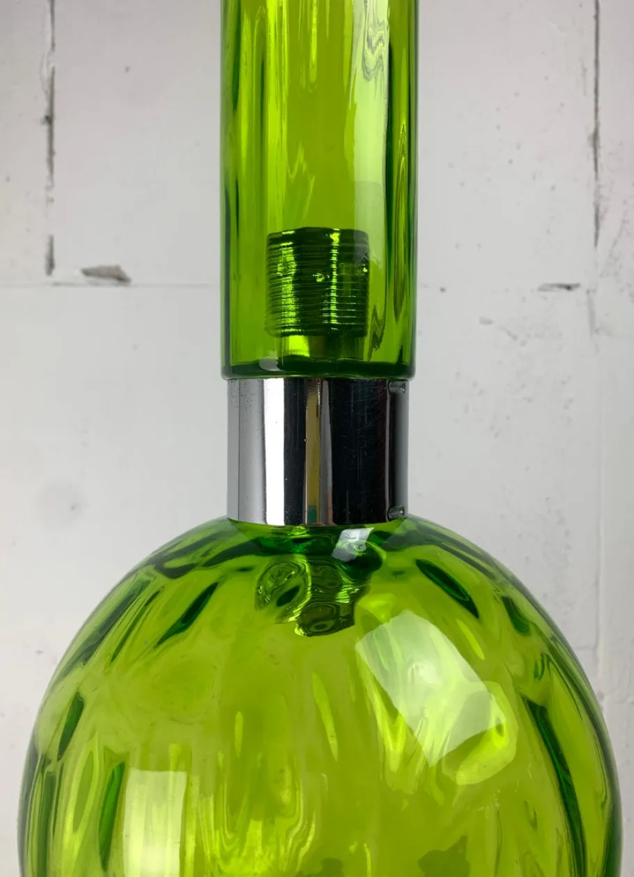 Clearance Pamono Large Mid-Century Green Glass Tube Pendant from Staff Leuchten, 1960s-1970s