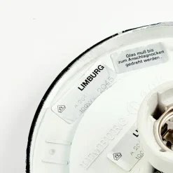 New Pamono Large Mid-Century Modern Amber Bubble Glass Flush Mount by Helena Tynell for Limburg, Germany, 1970s