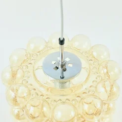 Clearance Pamono Large Mid-Century Modern Amber Bubble Glass Pendant by Helena Tynell for Limburg, Germany, 1960s