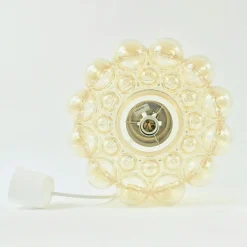 Clearance Pamono Large Mid-Century Modern Amber Bubble Glass Pendant by Helena Tynell for Limburg, Germany, 1960s