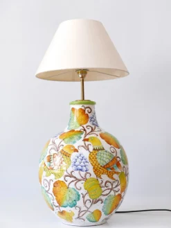 Best Pamono Large Mid-Century Modern Ceramic Table Lamp by Romano Innocenti, Italy, 1960s
