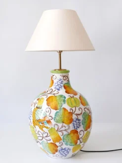 Best Pamono Large Mid-Century Modern Ceramic Table Lamp by Romano Innocenti, Italy, 1960s