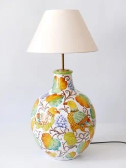Best Pamono Large Mid-Century Modern Ceramic Table Lamp by Romano Innocenti, Italy, 1960s