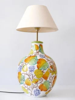 Best Pamono Large Mid-Century Modern Ceramic Table Lamp by Romano Innocenti, Italy, 1960s