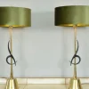 Clearance Pamono Large Mid-Century Modern Hollywood Regency Table Lamps from Rembrandt Lamp Company, USA, 1950s Set of 2