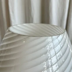 Online Pamono Large Mid-Century Modern Italian Swirl Murano Glass Mushroom Table Lamp, 1970s