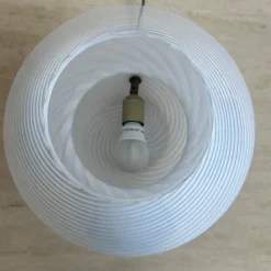 Online Pamono Large Mid-Century Modern Italian Swirl Murano Glass Mushroom Table Lamp, 1970s