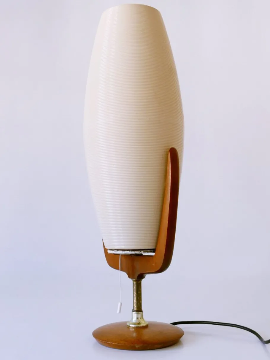 New Pamono Large Mid-Century Modern Rotaflex Table Lamp by Yasha Heifetz, USA, 1950s