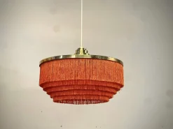 Hot Pamono Large Mid-Century Modern Swedish Fringe Pendant Lamp in Brass by Hans-Agne Jakobsson for Hans-Agne Jakobsson Ab Markaryd, 1960s
