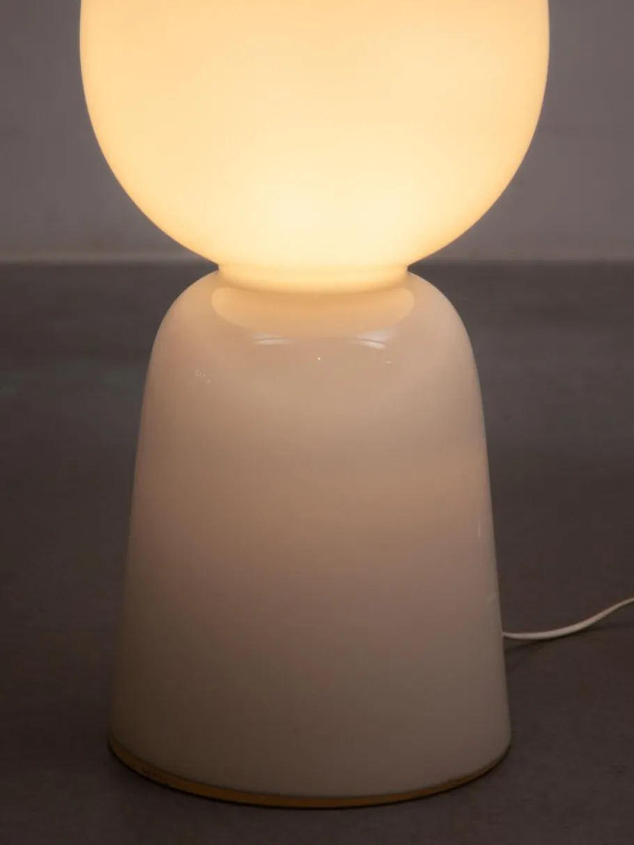New Pamono Large Mid-Century Opal Art Glass Floor Lamp attributed to Peill & Putzler, 1960s