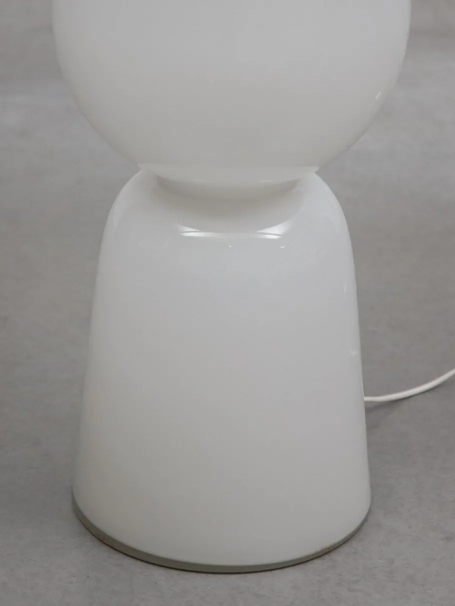 New Pamono Large Mid-Century Opal Art Glass Floor Lamp attributed to Peill & Putzler, 1960s