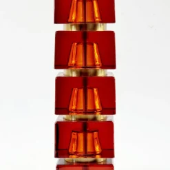 Best Pamono Large Mid-Century Scandinavian Glass & Brass Table Lamp attributed to Carl Fagerlund for Orrefors, Sweden, 1960s