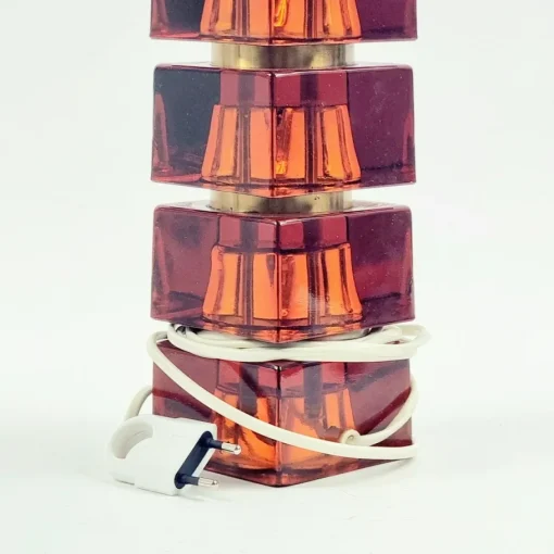 Sale Pamono Large Mid-Century Scandinavian Art Glass and Brass Table Lamp attributed to Carl Fagerlund for Orrefors, Sweden, 1960s