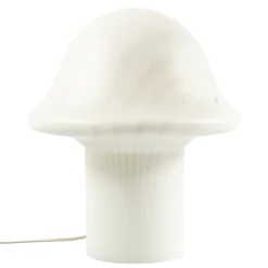 Pamono Large Mid-Century Space Age Glass Mushroom Table Lamp from Peill & Putzler, Germany, 1970s