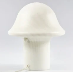 Pamono Large Mid-Century Space Age Glass Mushroom Table Lamp from Peill & Putzler, Germany, 1970s