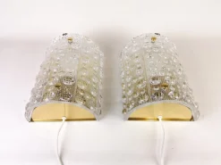 Best Pamono Large Mid-Century Wall Lamps by Carl Fagerlund for Orrefors, 1960s, Set of 2