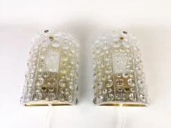Best Pamono Large Mid-Century Wall Lamps by Carl Fagerlund for Orrefors, 1960s, Set of 2