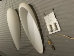 Online Pamono Large Mid-Century Wall Sconces, Italy