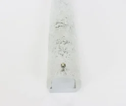 Hot Pamono Large Modernist Murano Ice Glass Sconces Wall Fixtures from Hille, Germany, 1960s, Set of 2