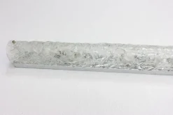 Hot Pamono Large Modernist Murano Ice Glass Sconces Wall Fixtures from Hille, Germany, 1960s, Set of 2