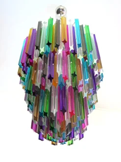 Sale Pamono Large Multi Colored Murano Glass Chandelier, 1982