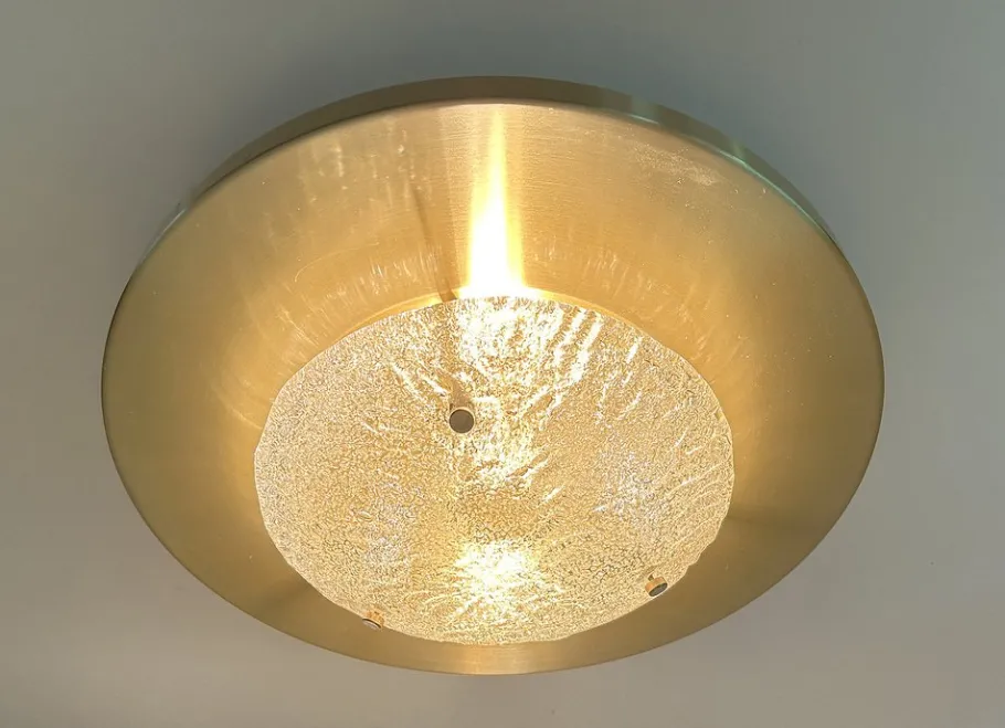 Discount Pamono Large Murano Glass Ceiling Light from Honsel, 1960s