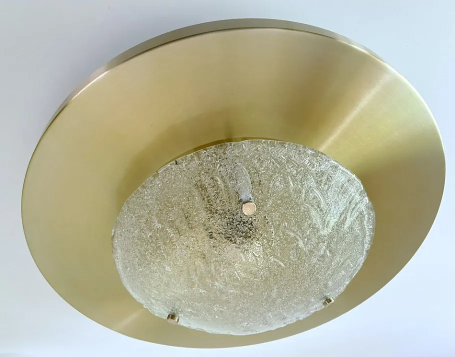 Discount Pamono Large Murano Glass Ceiling Light from Honsel, 1960s