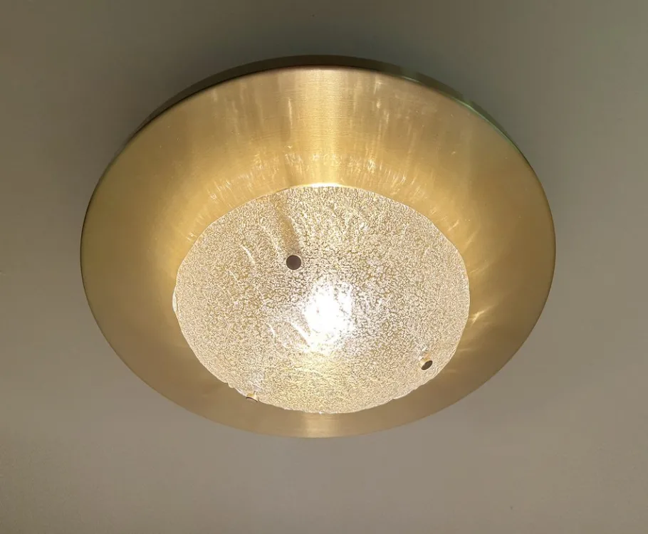 Discount Pamono Large Murano Glass Ceiling Light from Honsel, 1960s