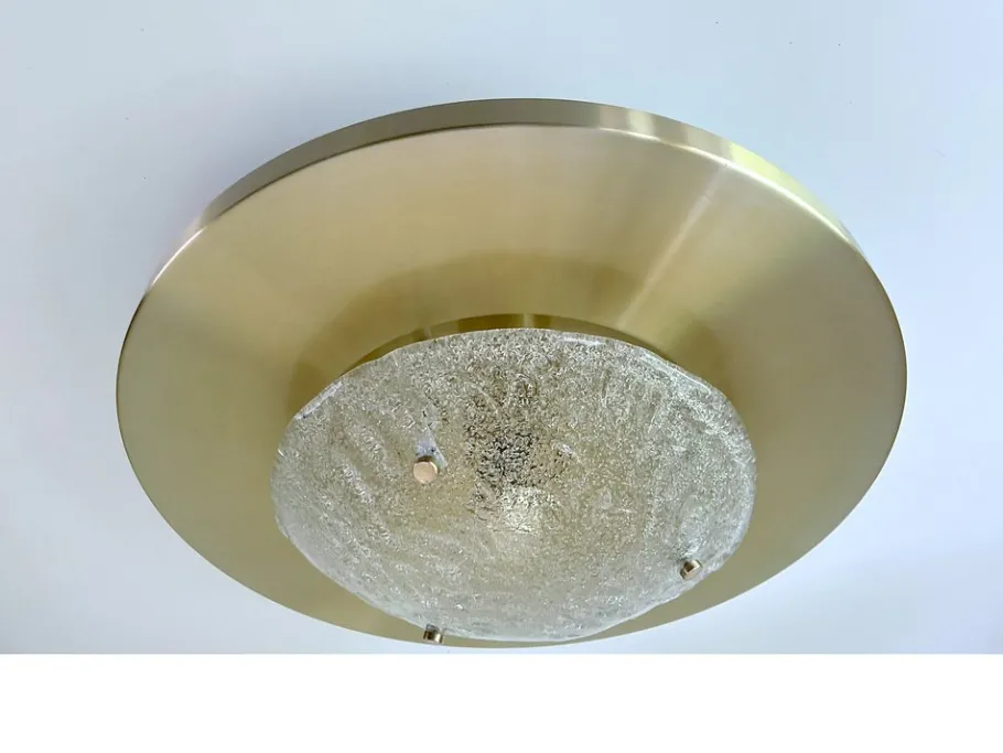 Discount Pamono Large Murano Glass Ceiling Light from Honsel, 1960s