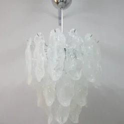 New Pamono Large Murano Glass Chandelier, 1960s