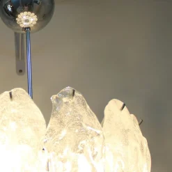 New Pamono Large Murano Glass Chandelier, 1960s