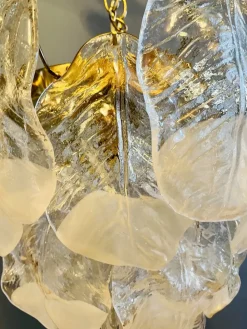 Discount Pamono Large Murano Glass Chandelier from Mazzega, 1974