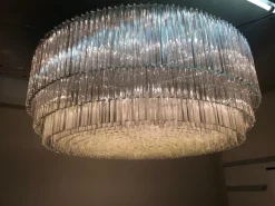 Best Pamono Large Murano Glass Chandelier, 1960s