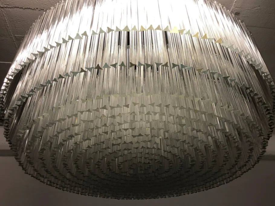 Best Pamono Large Murano Glass Chandelier, 1960s