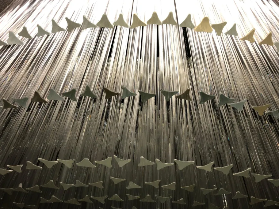 Best Pamono Large Murano Glass Chandelier, 1960s