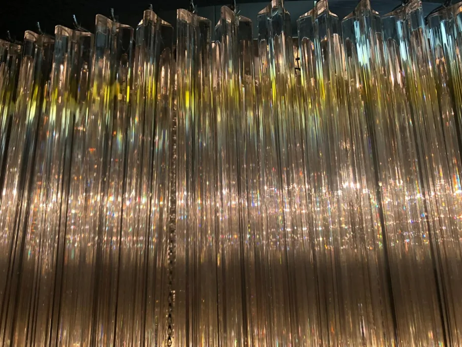 Best Pamono Large Murano Glass Chandelier, 1960s