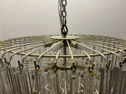 Best Pamono Large Murano Glass Prism Triedri Chandelier by Paolo Venini, 1970s