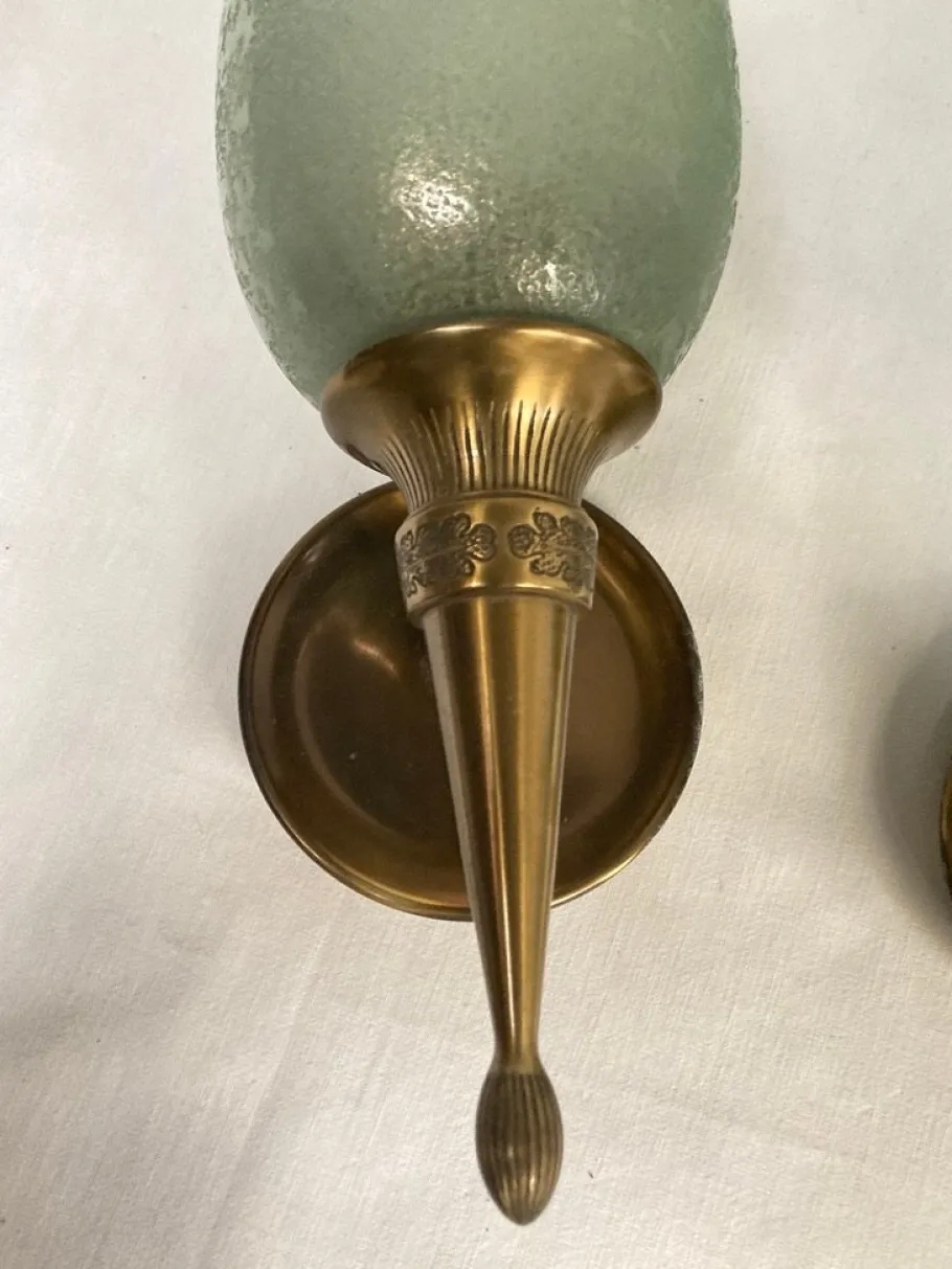 Online Pamono Large Murano Glass Sconces from Cenedese, 1950, Set of 2