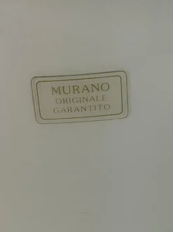 Clearance Pamono Large Murano Glass Table Lamp in the style of Venini, 1970s