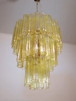 Sale Pamono Large Murano Glass 3-Tier Chandelier, 1981