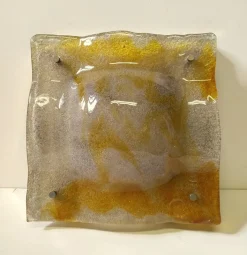 New Pamono Large Murano Glass Wall Light from Mazzega, 1970s