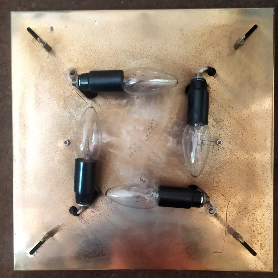 New Pamono Large Murano Glass Wall Light from Mazzega, 1970s