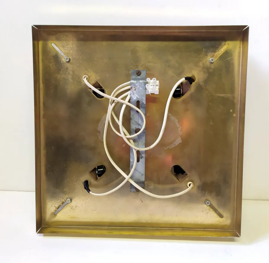 New Pamono Large Murano Glass Wall Light from Mazzega, 1970s