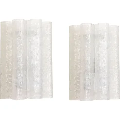 Clearance Pamono Large Murano Glass Wall Sconces attributed to Doria, Germany, 1960s, Set of 2
