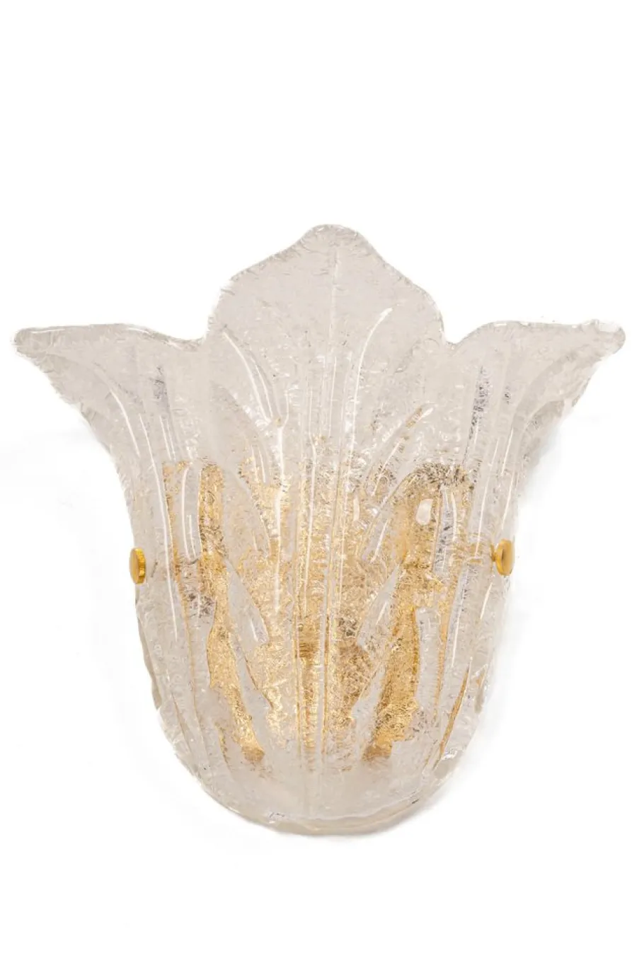 Best Pamono Large Murano Glass Wall Sconce in the Style of Venini, Italy, 1970s, Set of 2